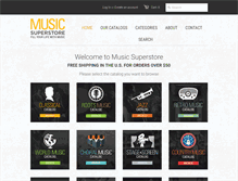 Tablet Screenshot of musicsuperstore.com